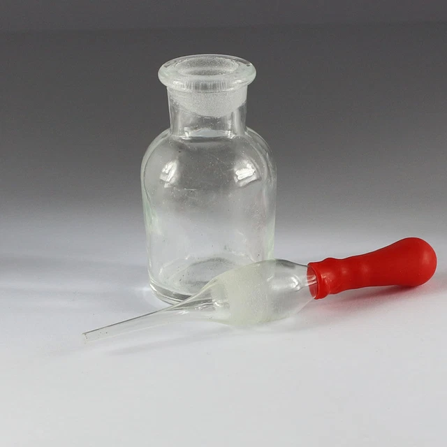 30ML-125ML NEW GLASSES Tranparent Bottle Drop Reagent laboratory with ...