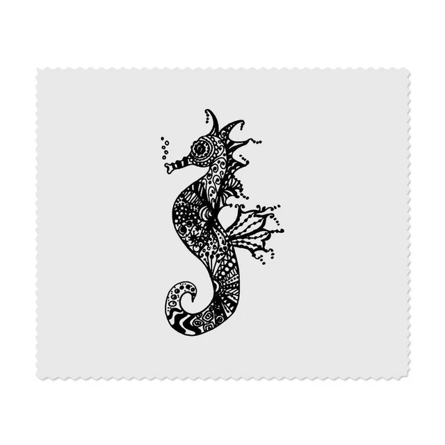2 paños de limpieza de lentes/gafas de microfibra ""Patterned Seahorse"" (LC00018880)