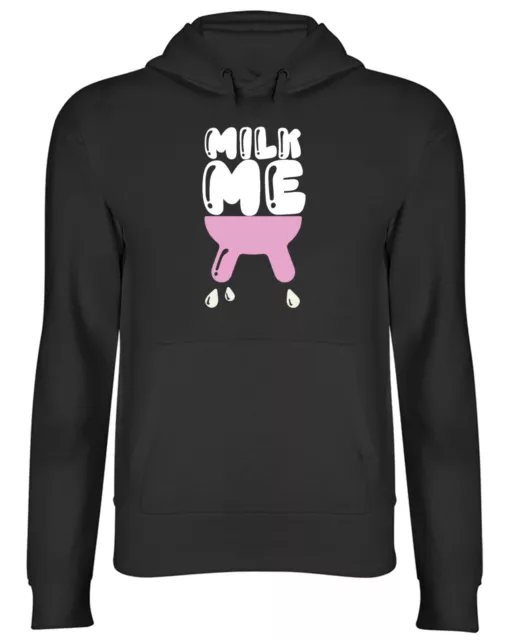 Milk Me Hoodie Mens Womens Funny Udder Cow Top Gift