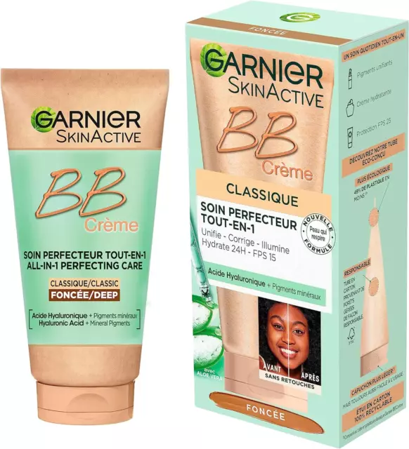 Garnier - BB Crème - Soin Perfecteur Tout-En-1 Anti-Imperfections - FPS 15 - Enr 2