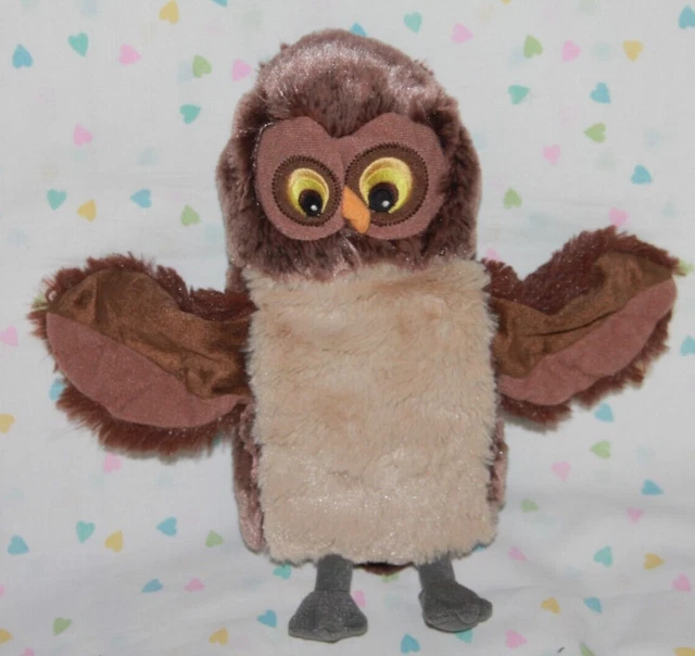Doudou Peluche Ikea Chouette Hibou Marron Marionnette