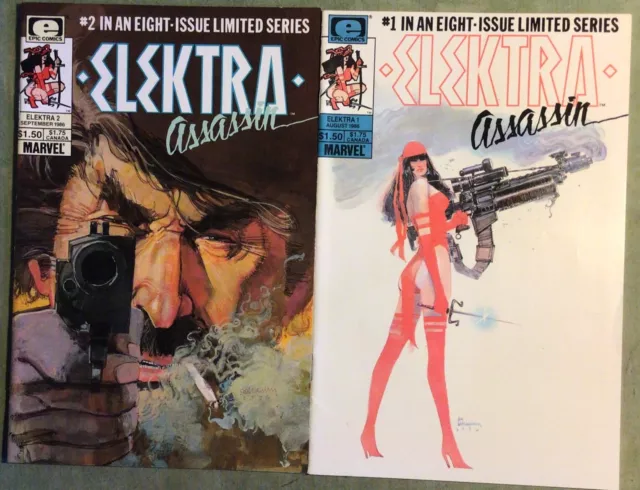 Elektra Assassin #1. #2. 1986. Marvel Comics