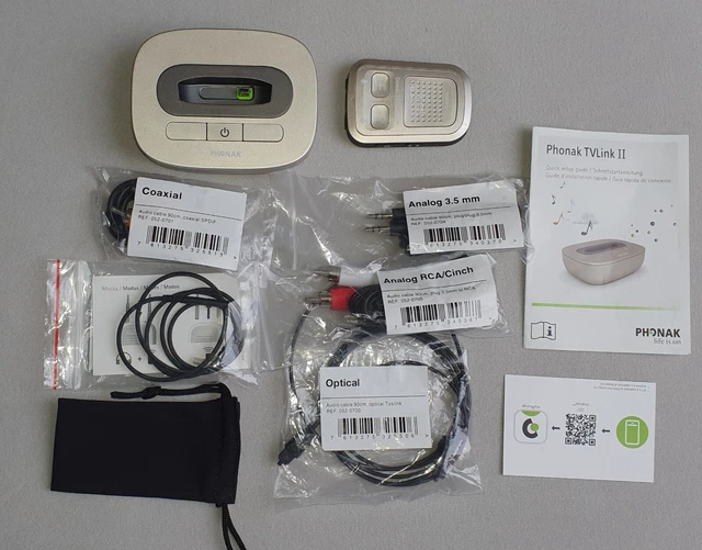 PHONAK COMPILOT II und TV Link II Basisstation EUR 109,00 - PicClick DE