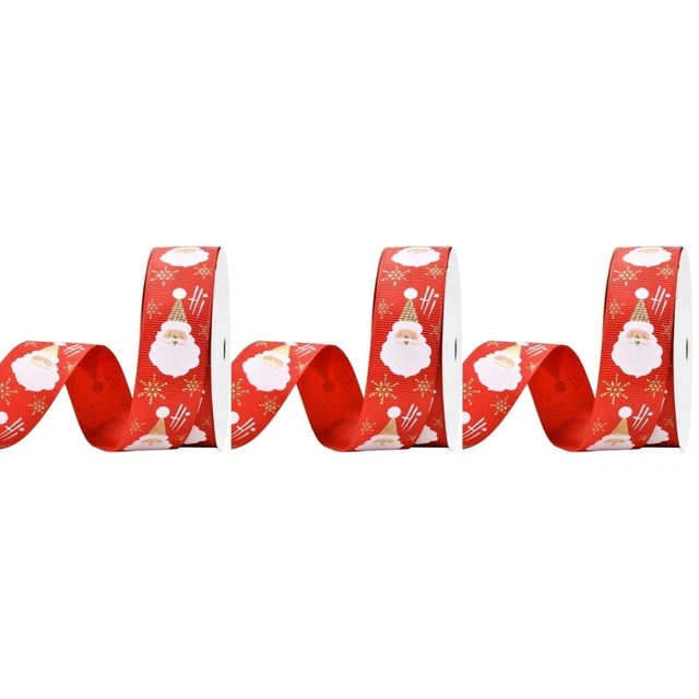 3x Partei Dekorative Bänder Weihnachten Geschenke Band Geschenk Verpackung Band