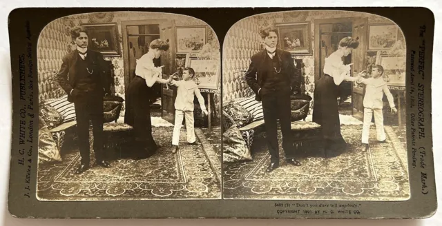 Famille Paar Mit Kind -szene Gattung 1901 Foto Stereo Vintage P29T1n