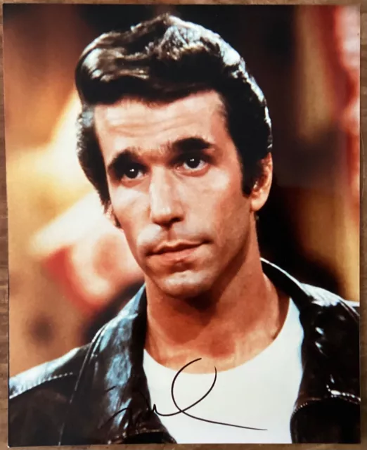 Henry Winkler signed 8x10” photo as 'The Fonz’' from Happy Days with COA