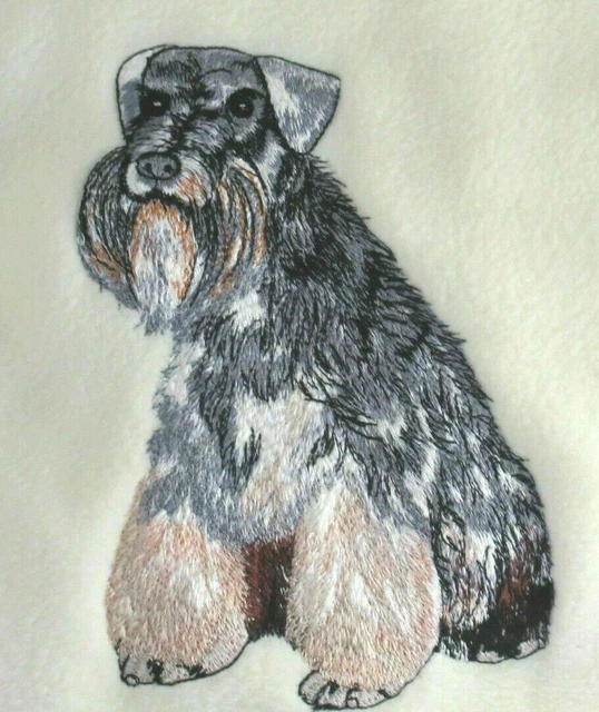 Embroidered Ladies Jacket - Miniature Schnauzer AD015 Size S- XXL