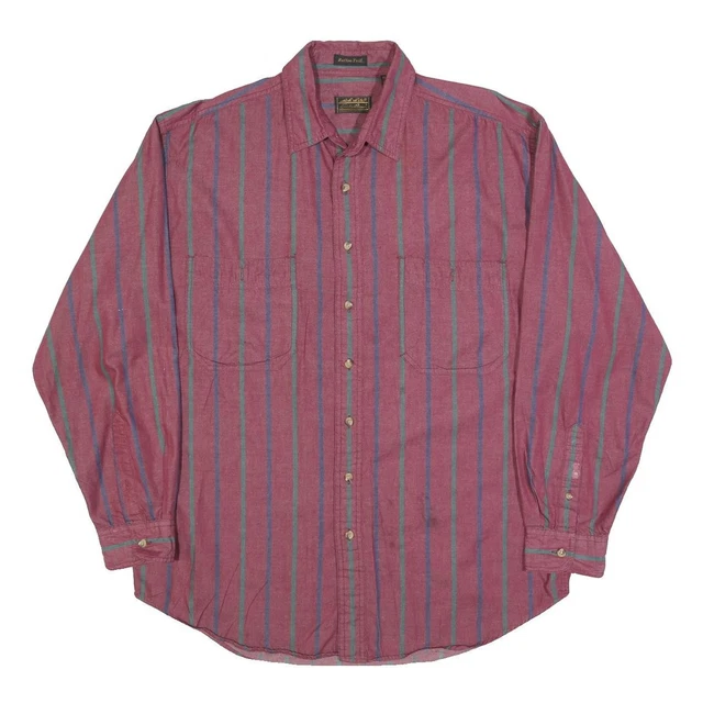 AllQuirkedUp - Chemise à carreaux bleu blanc bleu homme Eddie Bauer