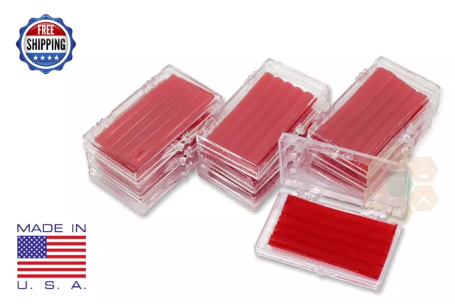 10 Pack Orthodontic WAX For BRACES Irritation RED CHERRY SCENTED Dental Relief