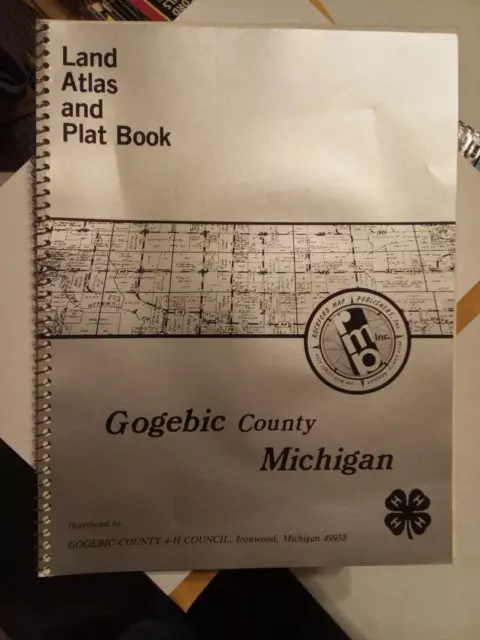 Gogebic County Michigan Land Atlas and Plat Book 1983