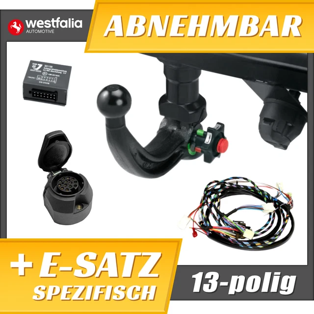 Anhängerkupplung abn+ES 13p spez für Nissan Qashqai III J12 ab 21 WESTFALIA