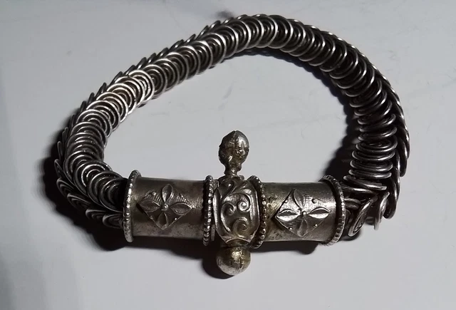 Antique Hmong Hill Tribe Sterling Bracelet