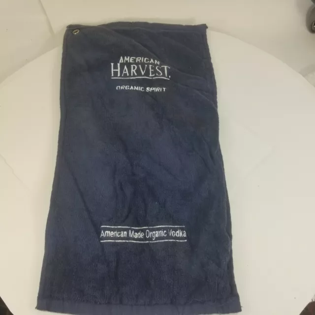 American Harvest Organic Spirit AH VODKA GOLF TOWEL BARWARE GOLFING BAR TOWEL