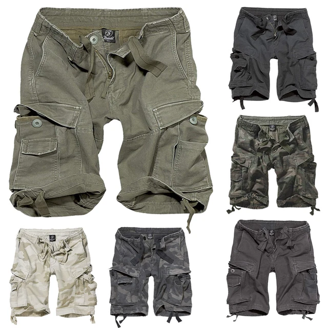 BRANDIT VINTAGE CLASSIC Shorts Mens Military Army Cargo Combat Hiking