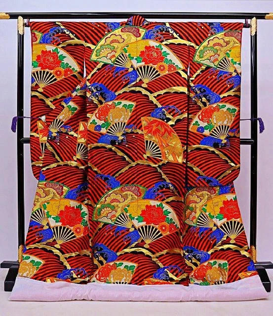 Japanese Kimono Uchikake Wedding Pure Silk  japan 895