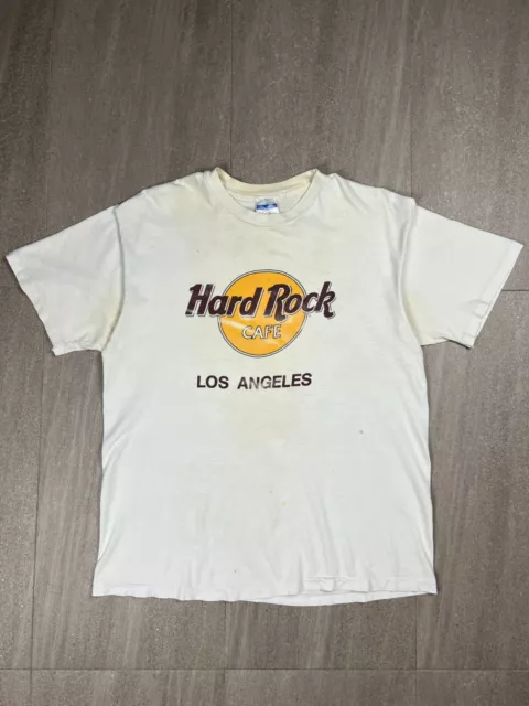 Hard Rock Cafe Los Angeles 90s Vintage Tshirt Mens Large Single Stitched