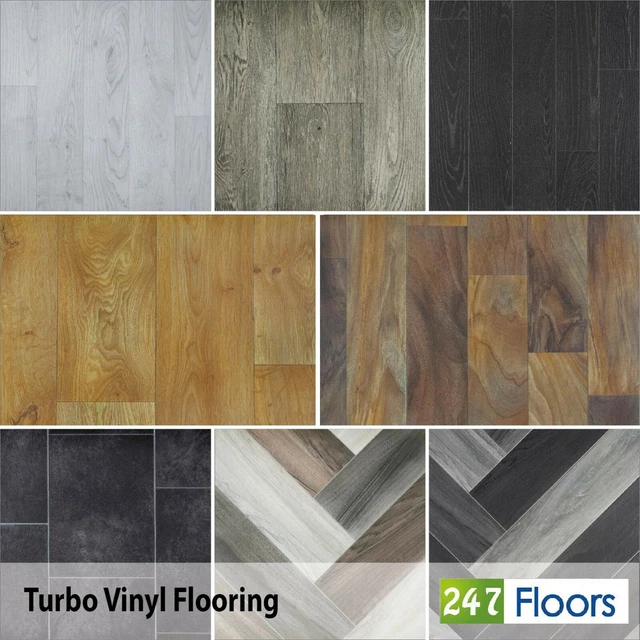 CHEAP VINYL FLOORING Lino ONLY £9.99 Wood & Tile Effect Bathroom