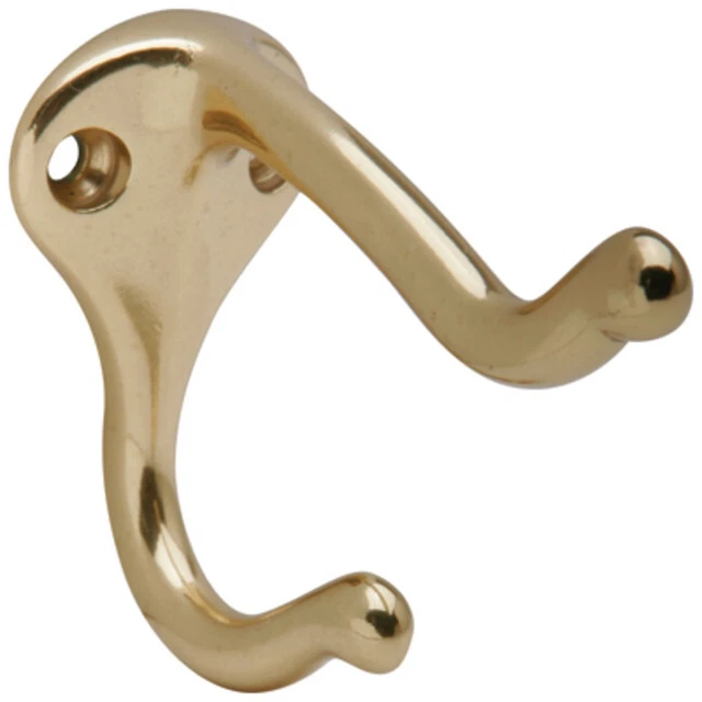 Ives 571A Brass Traditional Cast Aluminum Coat & Hat Hook With 3" Projection