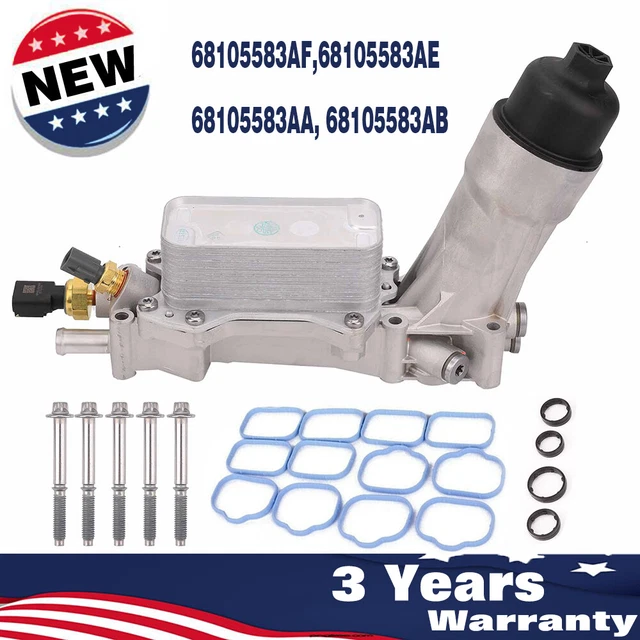 UPGRADED ALUMINUM HOUSING Oil filter assembly For 20112016 Jeep Dodge