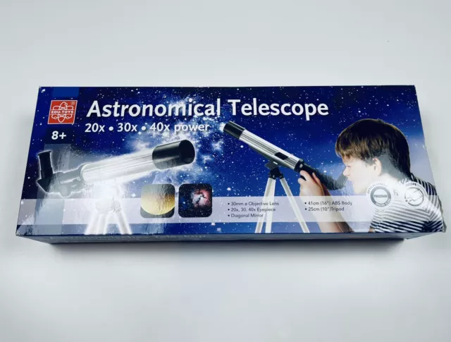 Astronomical Telescope Toy Kids 8+ years  20x/30x/40x  Power  Objective Lens