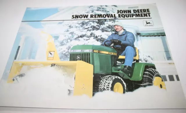 John Deere Snow Removal Equipment Brochure 1983 Blowers Blades