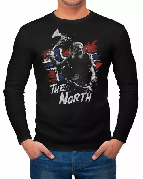 Herren Longsleeve The North Wikinger Berserker Norwegen Valhalla Odin Ragnar