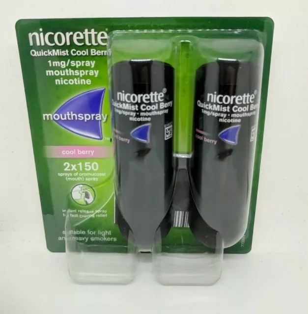 NICORETTE QUICKMIST 1 mg spray bocca a bacche freddo - 2 x 150 spray