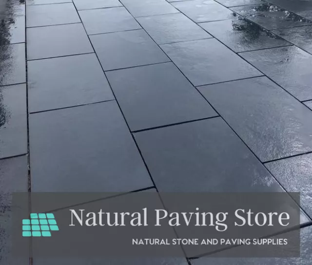Black Limestone Paving Natural Indian patio slabs| 600x900 | 22mm Calibrated