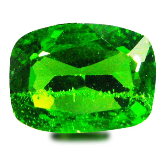 1.15 ct AAA+ Resplendent Cushion Shape (8 x 6 mm) Green Chrome Diopside Gemstone