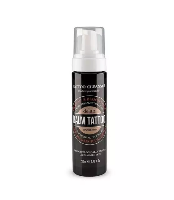 Espuma Limpiadora Balm Tattoo Sangre De Drago Vegan Tattoo Care 200 Ml