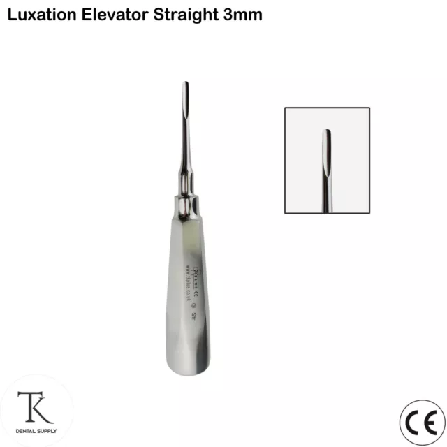 Dentaire Elévateur Racines Root Luxating Luxation Elevators Str 3mm Oral Surgery