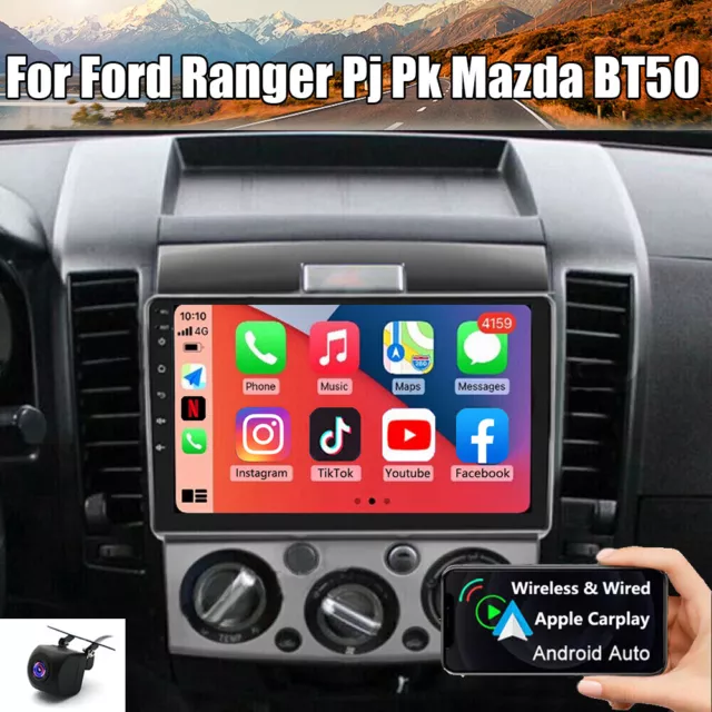 Android 12 For Ford Ranger Pj Pk Mazda BT50 Car Stereo Apple Carplay Head Unit