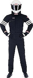 Simpson Safety Black/White Stripes X-Large Driving Jacket P/N 0402412