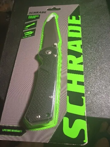 schrade knife Folding Black SCH104LSCP