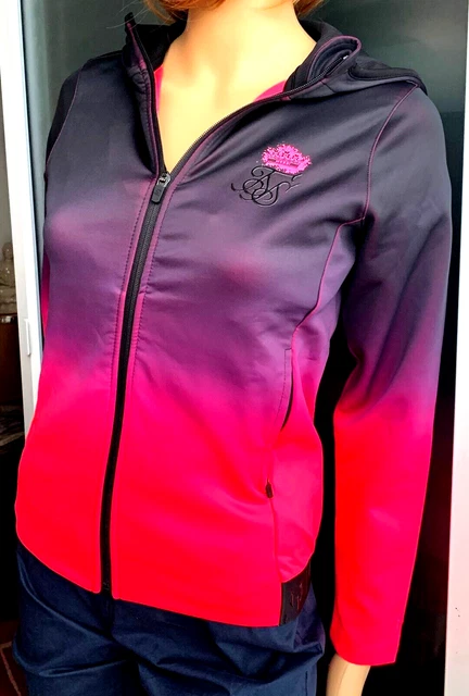NEU Gr. 36 Hoodie Damen MARKE SikSilk Fitness Sport Yoga Training Jacke 164 Kind