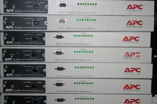 APC MasterSwitch AP9212 PDU with AP9606 Web/SNMP Management Card - 12m RTB