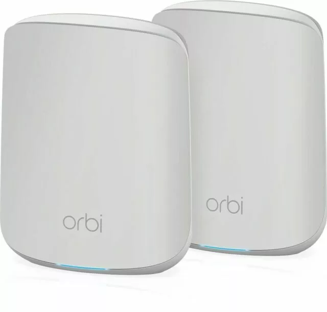 NETGEAR Orbi Mesh Dual-Band Wi-Fi 6 Home System - White (2-Pack) (RBK352)