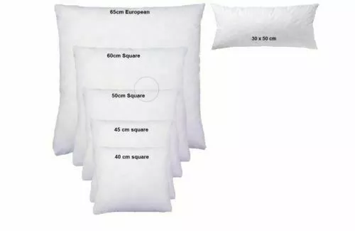 EXTRA Firm Aust Made Cushion Inserts Premium Lofty Fibre 28 Sizes Cooper & Marks