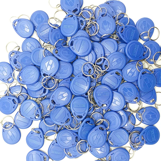 100Pcs RFID Tag 125Khz Proximity RFID Card Keyfobs Key Fob Access Control Smart
