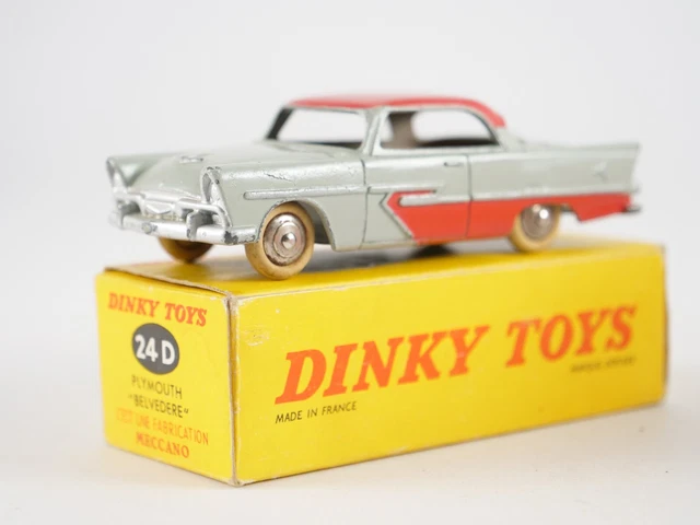 Dinky Toys France 523 – Plymouth Belvedere – Havane Jantes Concaves – Boîte D'origine