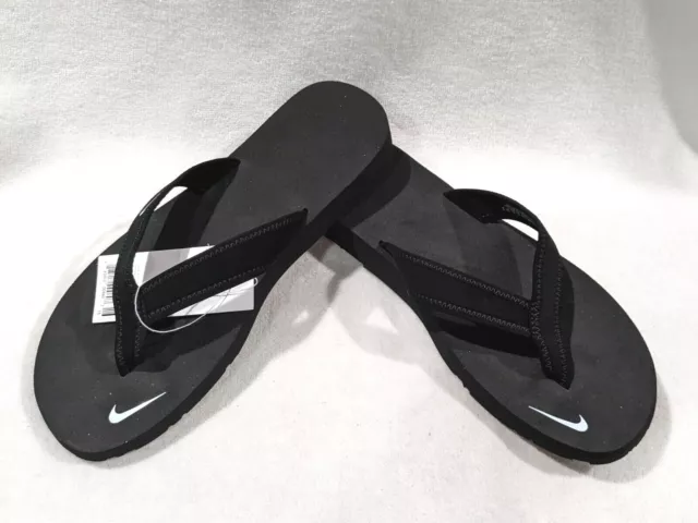 Nike Celso Girl Black/White Women's Thong Sandals-Size 7/8/9/10/11 NB 314870-011