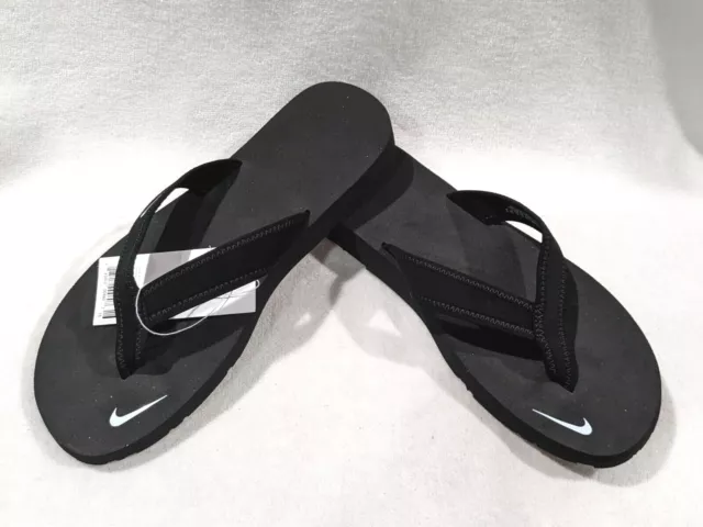 Nike Celso Girl Black/White Women's Thong Sandals - Size 7 NWOB 314870-011
