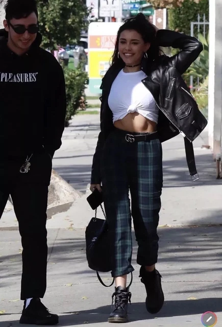 Brandy melville green plaid shop pants