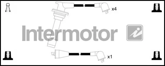 HT Leads Ignition Cables Set fits HONDA PRELUDE 2.0 87 to 92 Intermotor Quality