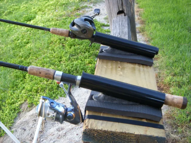 NEW PIER / Dock Fishing Rod / Pole Holder Angled With Safety Strap