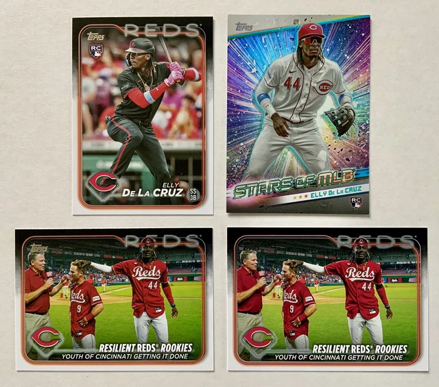 2024 TOPPS SERIES 1 Elly De La Cruz RC (6) Lot Base Cards Cincinnati