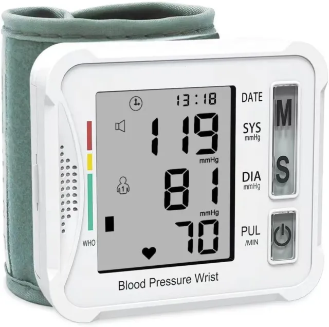 Digital Wrist Blood Pressure Monitor BP Gauge Arm Cuff For Home Medical Supplies