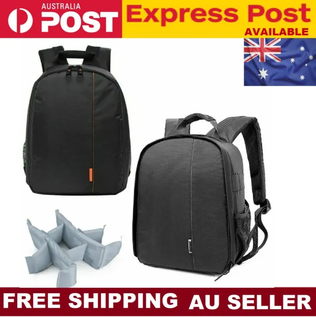 Large Waterproof DSLR SLR Bag Camera Backpack Travel Bag Shockproof Carry Case