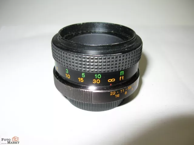 Auto Universar M-42 mount 1:2,8/55 mm Objektiv lens Standard M42-Gewinde