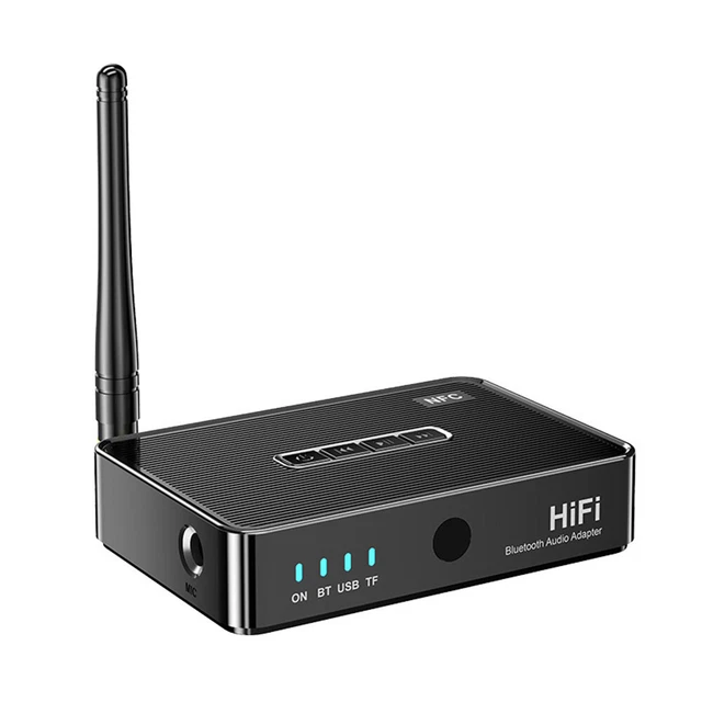 Digital Bluetooth Transmitter Receiver Wireless NFC to RCA Stereo Audio Adapter